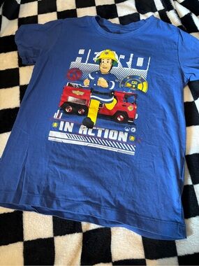 Boys size 8 fireman sam shirt